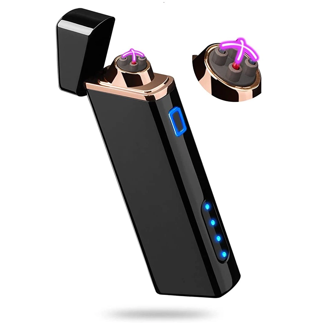 Electric Windproof Metal Lighter Double Arc Flameless Plasma Rechargeable USB Best Price