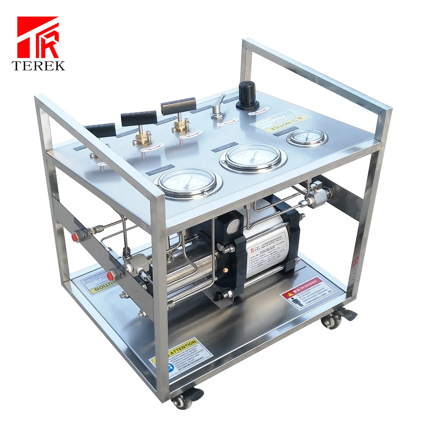 Terek Brand Best Price 480 Bar Output High Pressure Pneumatic Nitrogen Gas Booster Pump Filling Transfer Gas System