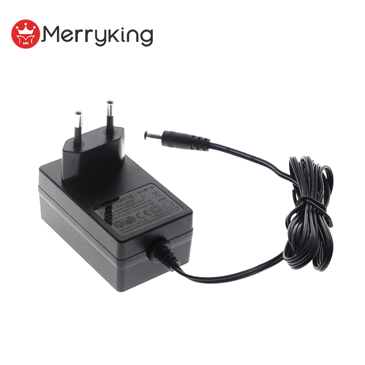 Marcação GS RoHS 230V AC Input DC 24 V AC Adaptador CC 24V 1A 1.5A Ficha UE de comutação do adaptador de alimentação