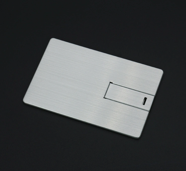 Slim Aluminum Alloy Metal Card USB Flash Drive