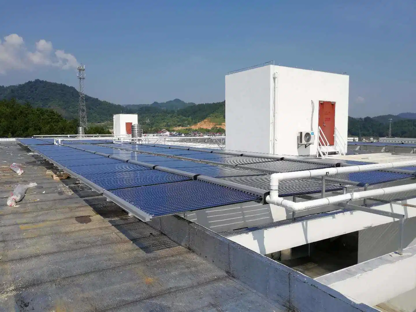 Tubo de evacuação de água solares aquecedor de tubo de vácuo Collector 25 Tipo tubos solares para aquecimento de água e projectos centrais