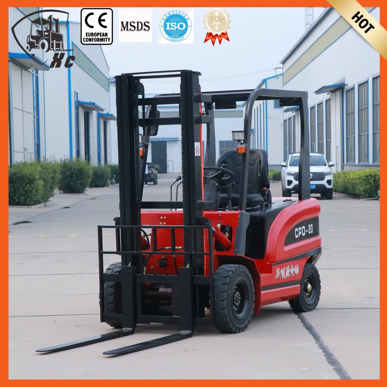 1000kg 2000kg 3000kg Brand New Low Price Lightweight Counterbalance Quality Industrial Hot Sale Electric Forklift with Attachment