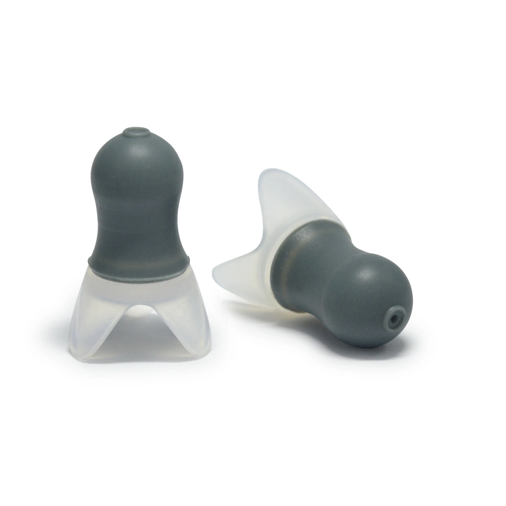 Vacuumed Grey Silicone Earplug Without Cord for Ear Protection