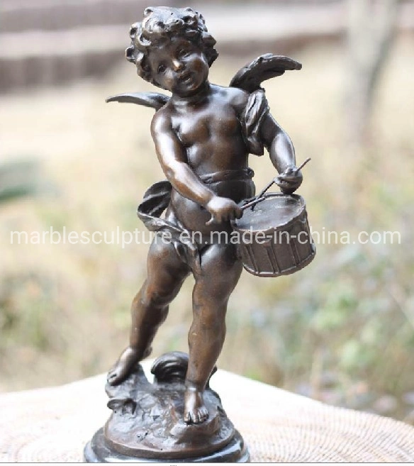 Hermosa Babay Cherub Figura Estatua de la Escultura de Bronce (B041)