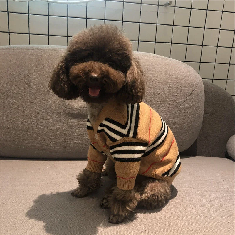 Kinpack Wholesale/Supplier Luxury Pet Dog Clothes Sweaters Fashion Autumn and Winter Pet Sweater Cotton Clothes