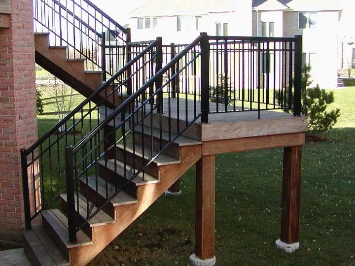 Aluminum Fence for Balcony Stair Railing Handrail No Glass