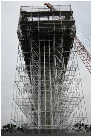 ISO9001 Galvanized Steel Vertical Scaffolding Accessories Frame System Scaffold in Construction