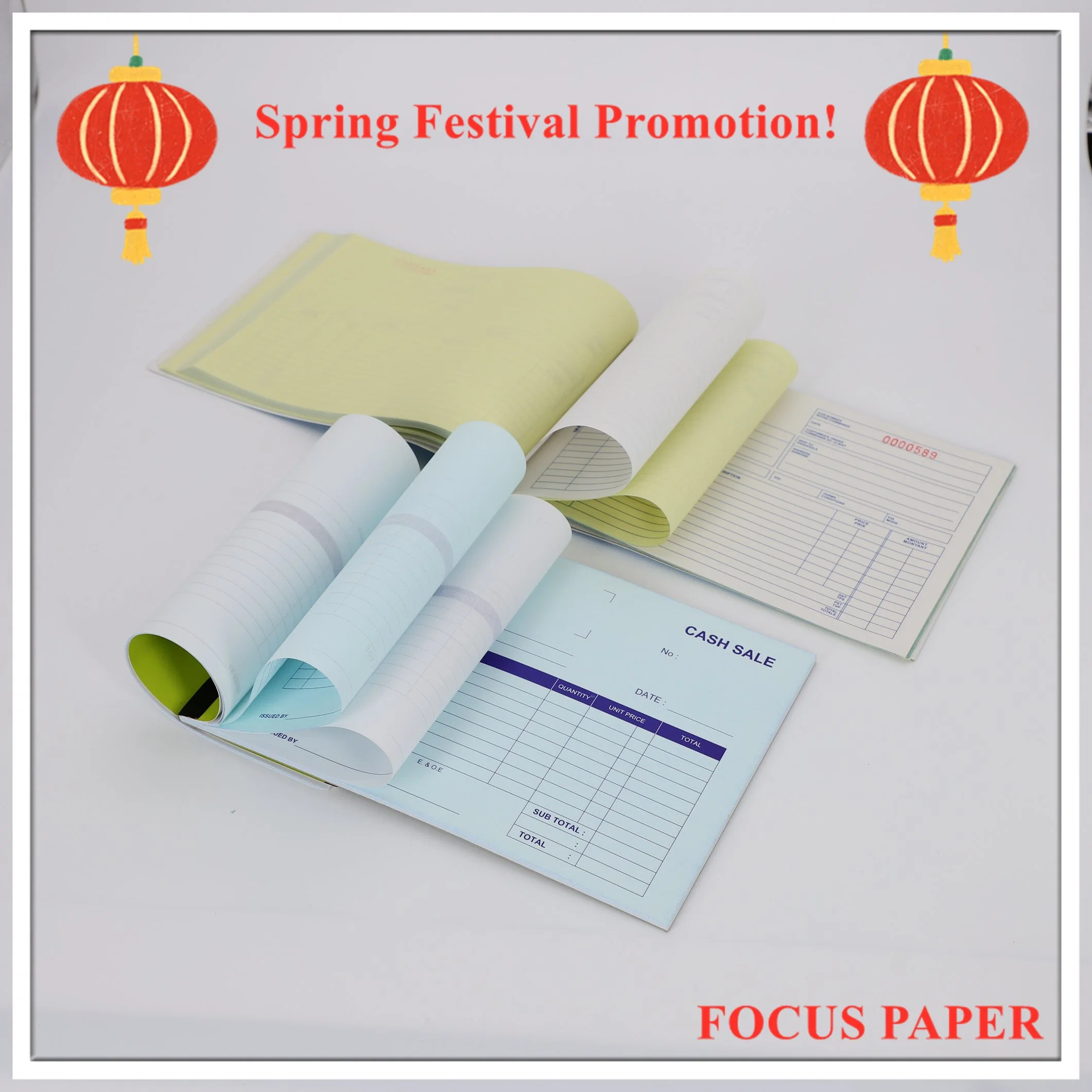 China Big Factory Carbonless Receipt Paper