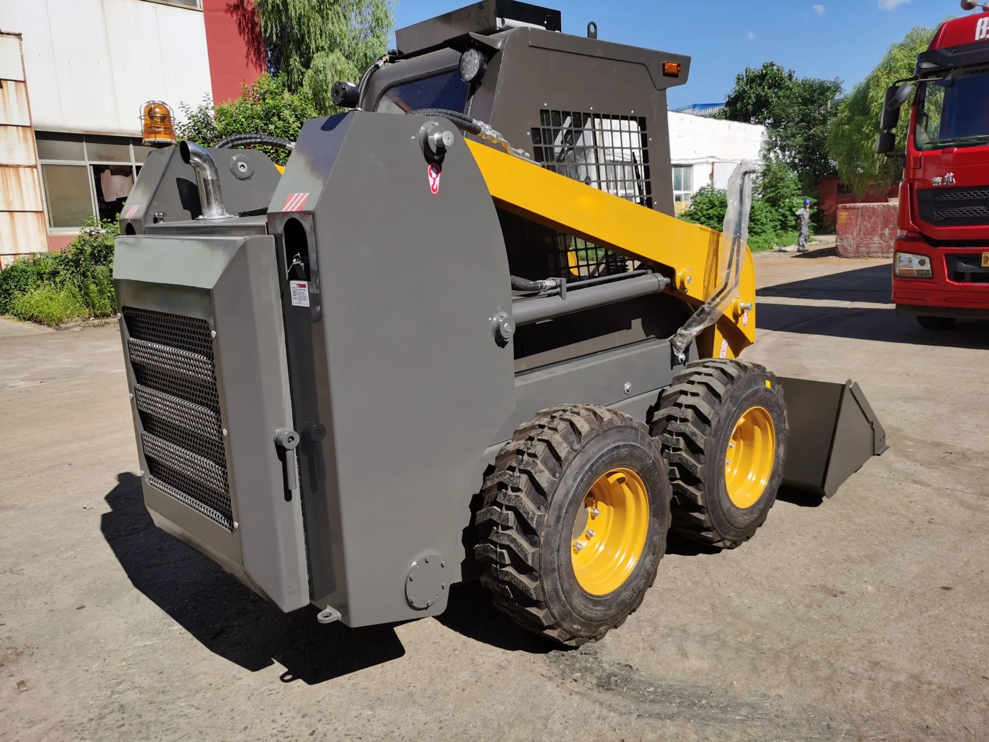 Chinese Wolf Zj60 with 4WD CE/TUV 0.8t/Ton Optional EPA Engine Hydraulic Compact Skid Steer Loader Price for Uruguay/Sales/Hire/Garden/Farm