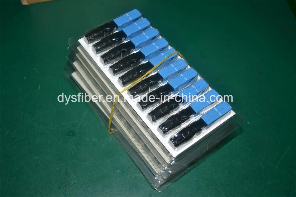 Sc Optic Fiber Quick Cold Connector FTTH Single Mode Sc Upc Fast Connector