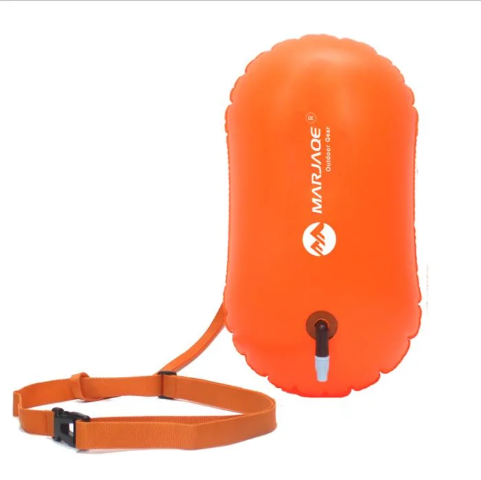 Leichte Open Water Marker Sicherheit Schwimmen Tow Aufblasbar Schwimmend Dry Aid Safe Boje Bag