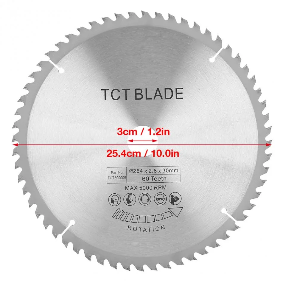 Carbide Circular Saw Blade Tct Cutting Disc for Metal Wood