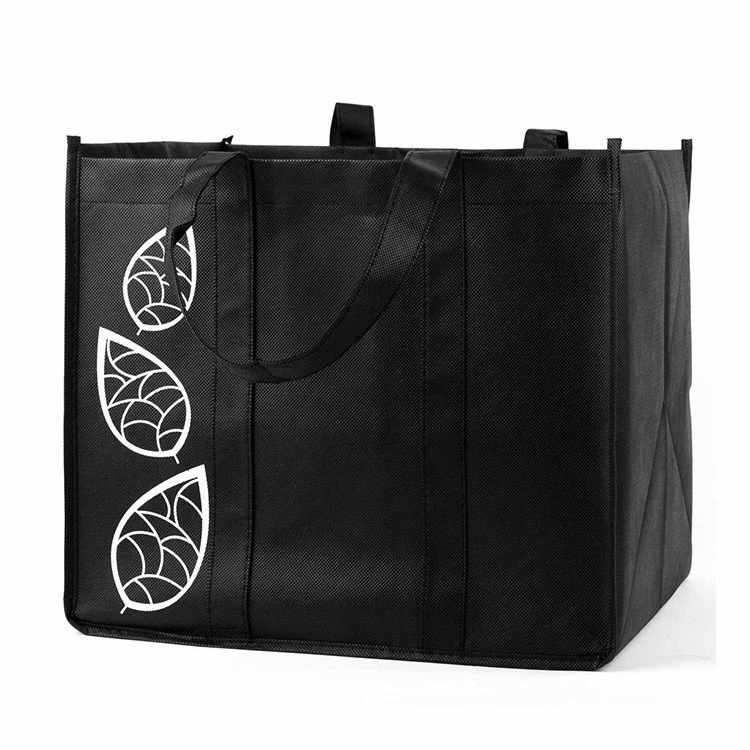 Large Reusable Handle Grocery Tote Custom Cheap Non Woven Shopping Bag