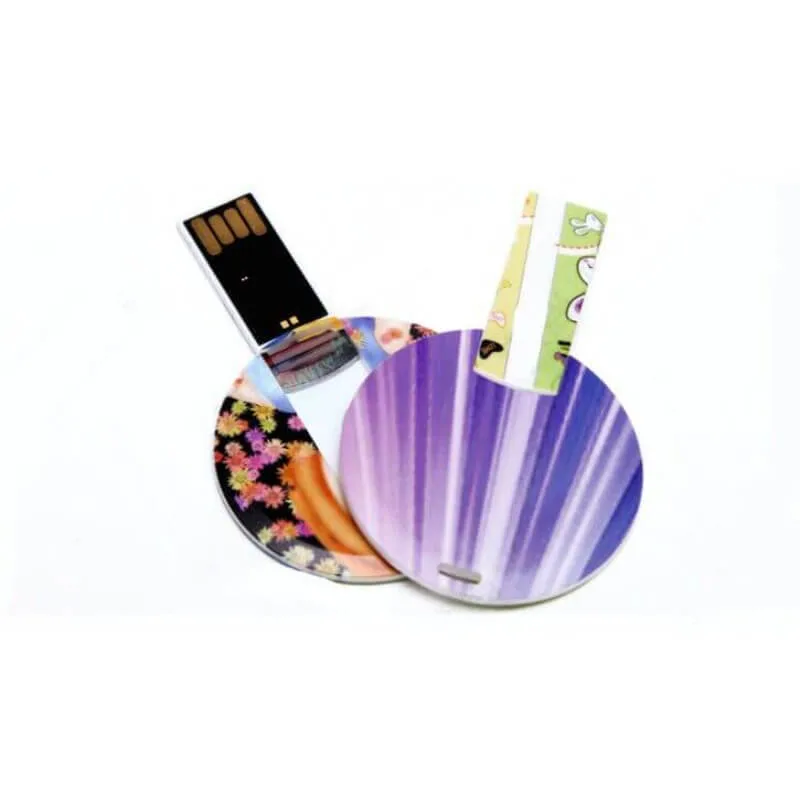 Super Thin Waterproof praktischer Round Card USB Stick Memory