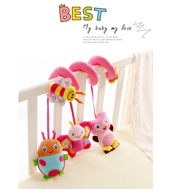 Tiere Twirly Wirbel Baby Plüsch Spielzeug für Kinderwagen Kinderbett Lieferant Spielzeug