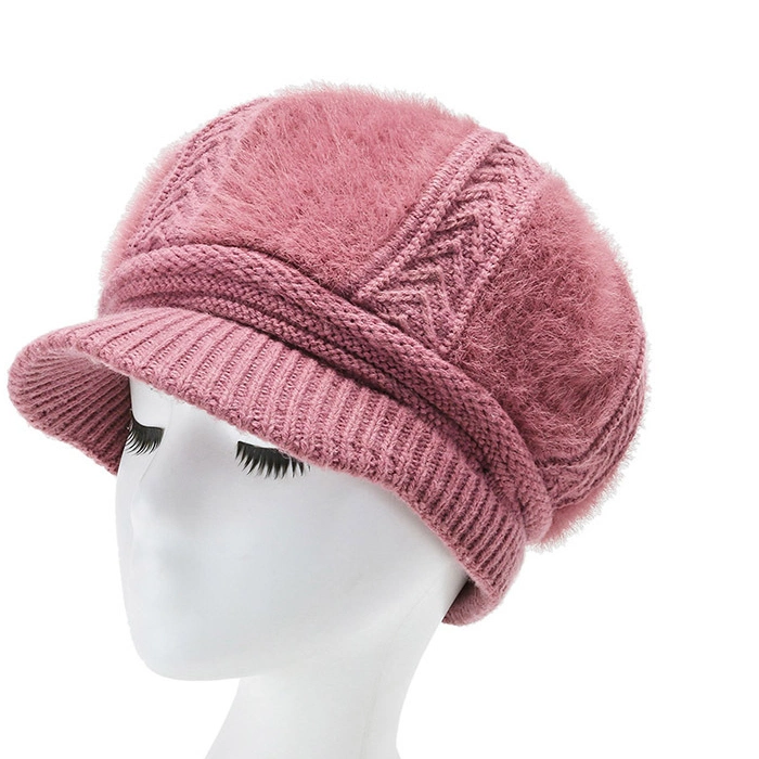 Women Fashion Lady Colorful Custom Design Winter Knitted Hats Warm Cap