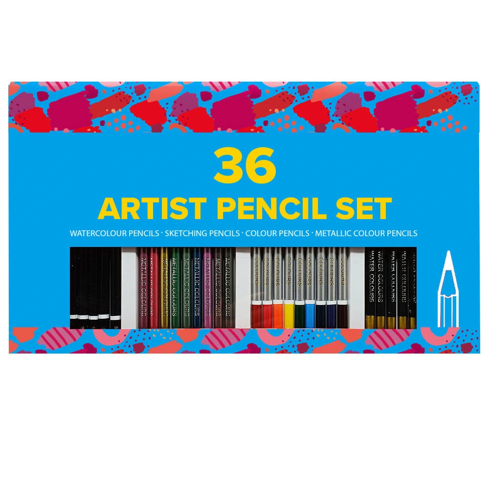 Art Supplies, Stationery Set, Color Pencil - 18 Metallic Colored Pencil