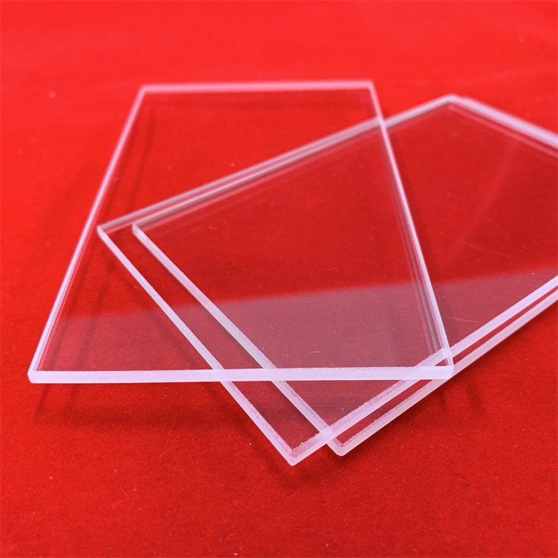 High Precision Clear Fused Silica Sheet Wafer Jgs1 Jgs2 Optical Rectangle Quartz Glass Plate Discs