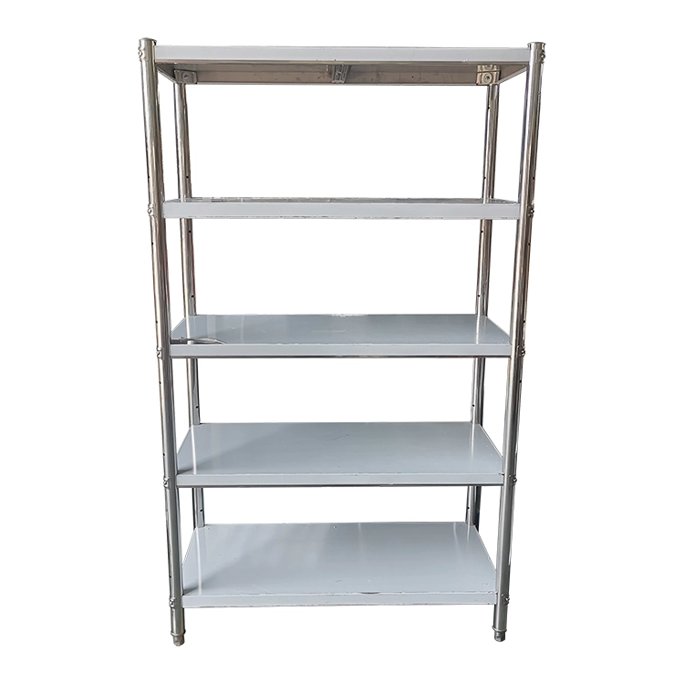 wholesale four deck stainless steel kitchen rack for display and storage as supermarket shelfs and warehouse racks