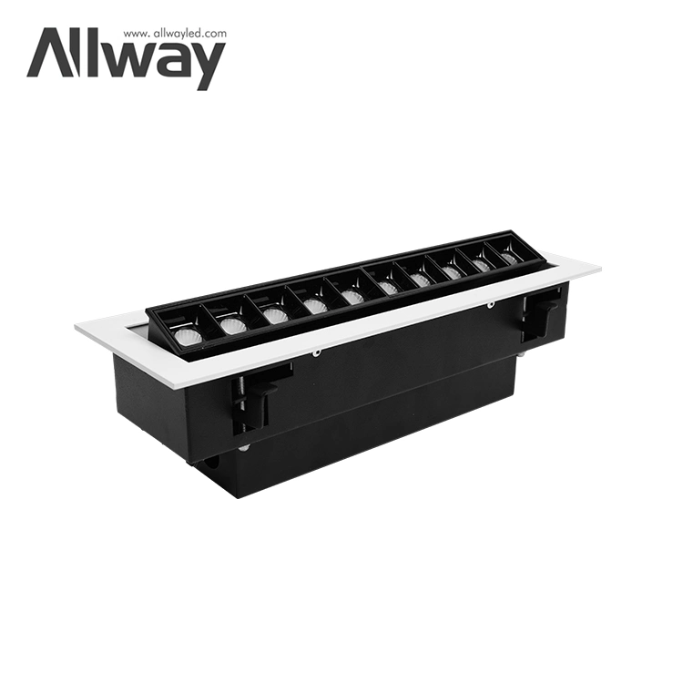 High Power Good Quality Recessed Office Mall 20 30 2*20 2*30 W LED Linear Downlight Grille Light