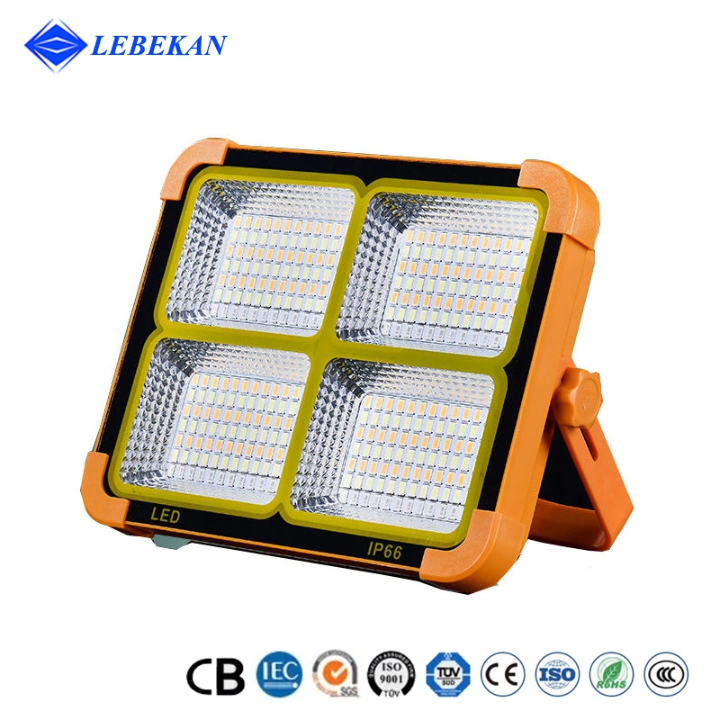 Portable Outdoor USB Output LED Spot Solar Foco Exterior Car Repair Use 100W LED Battery Work Lights