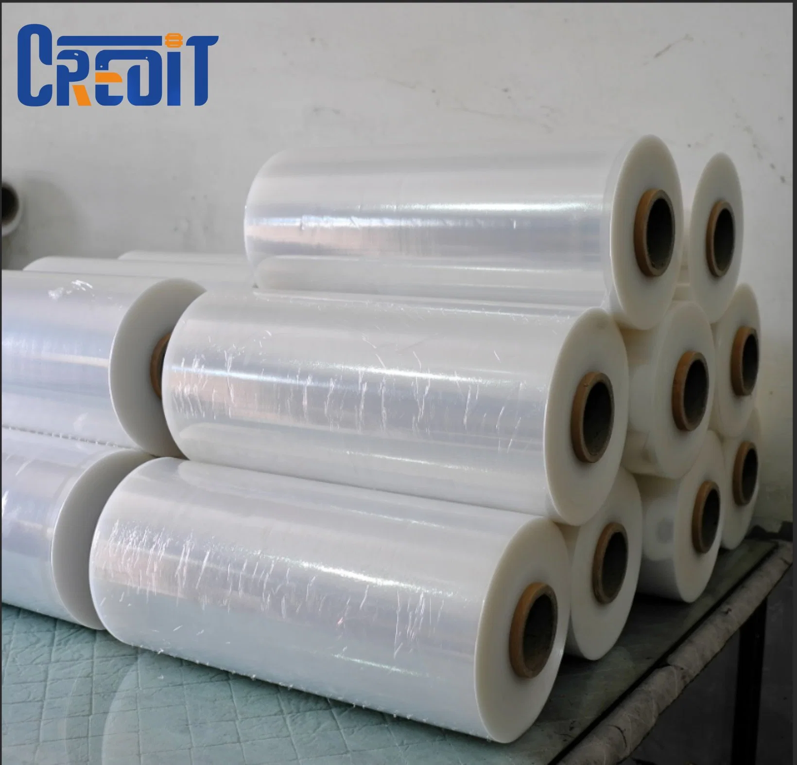 PVC and PE Pallet Polyolefin Shrink Film LLDPE Cast Hand Stretch Wrapping