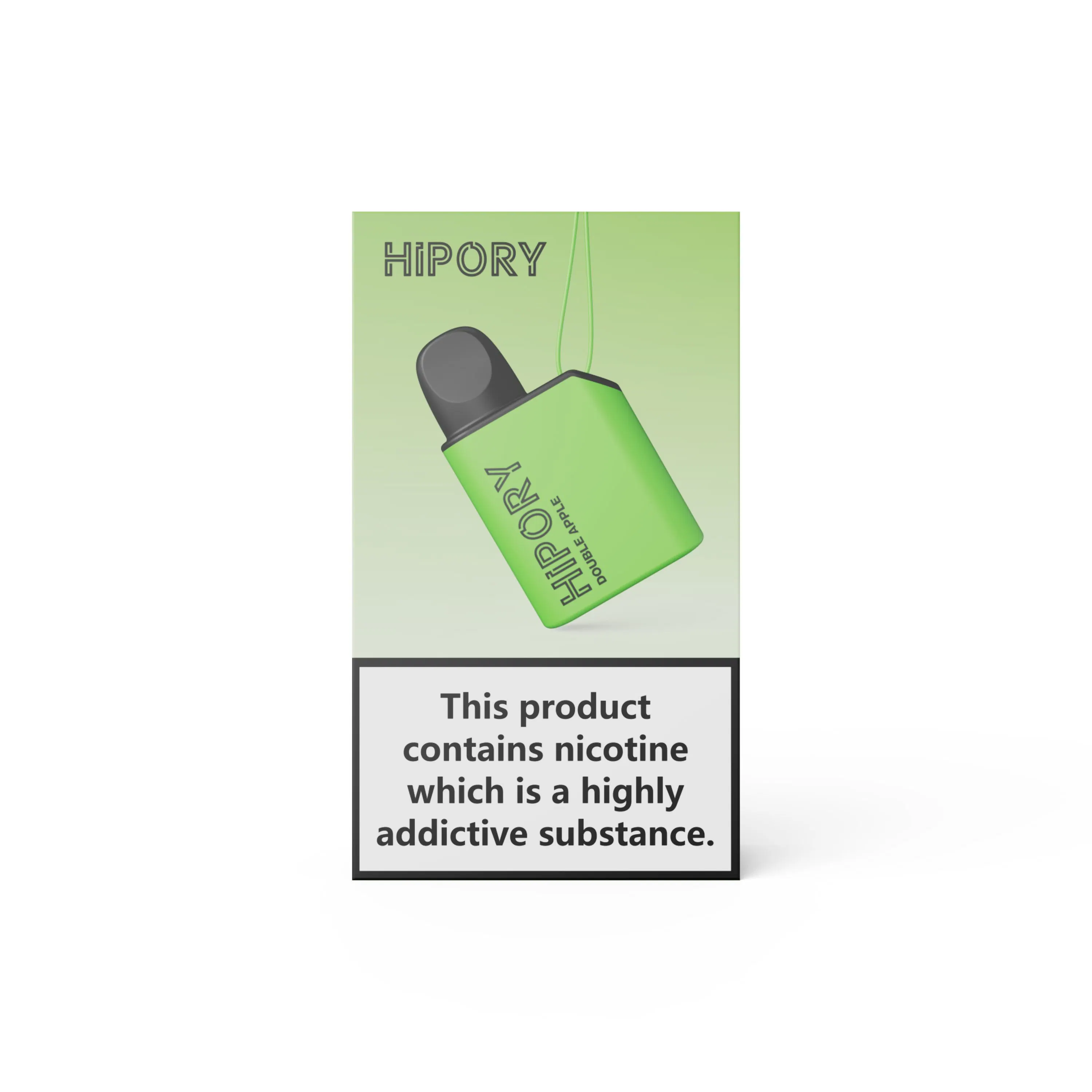 الجملة التعبئة Hipory Disposable/Chargeable Vape 600puff 2 مل نيكوتين ليمون فن ظرف النكهة