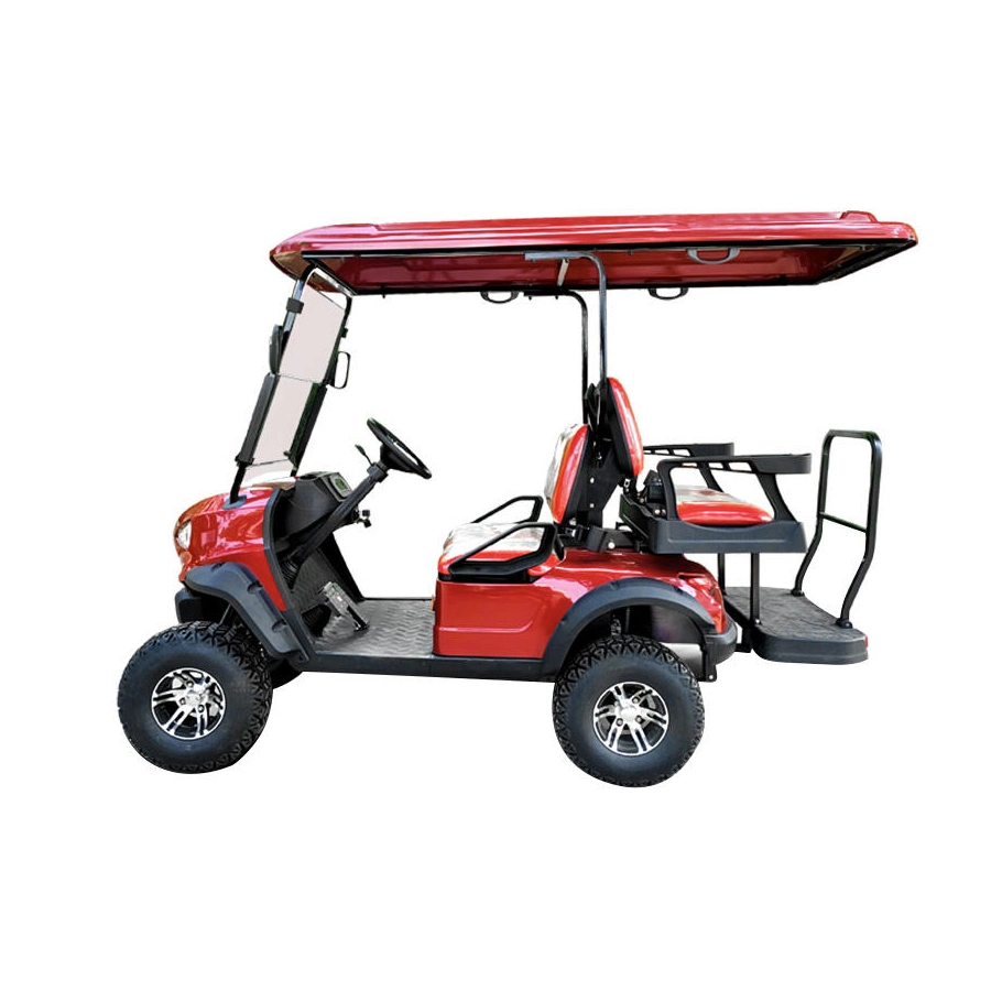 Resort Street Legal 2+2 Passagiere Carts Electric 4 Wheel Elektrischer Golfwagen