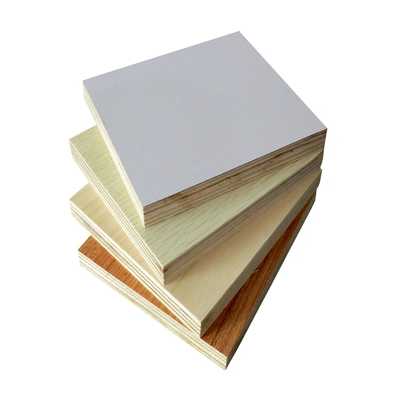 Embossed Surface 15mm Cheap High Gloss White Waterproof Melamine Laminated Veneer Plywood Finger Joints Sheets Wood Industry