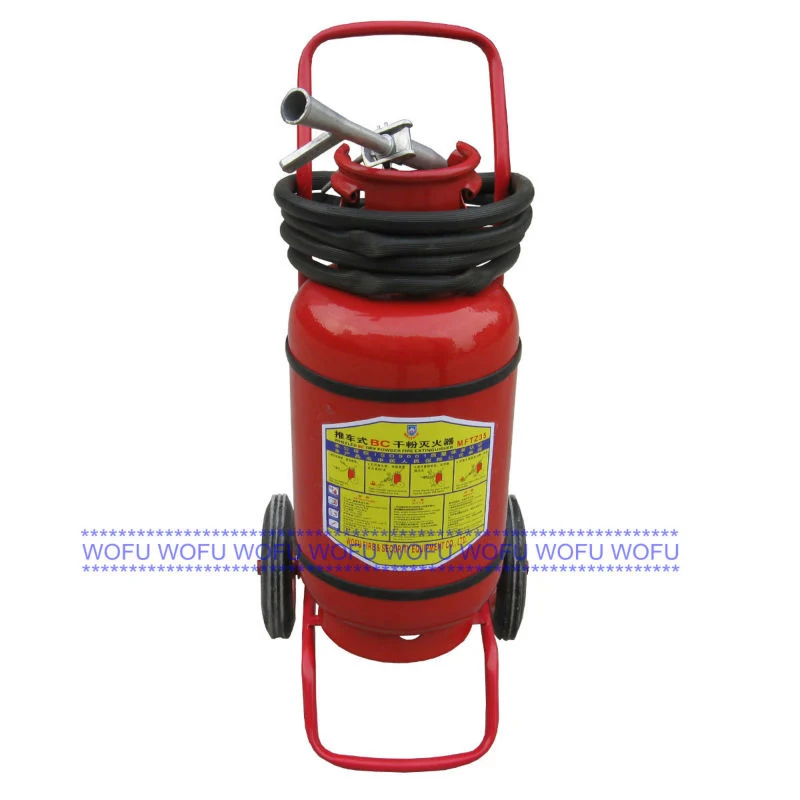50-100-150lb ABC Polvo Químico Seco Carro extintor de incendios