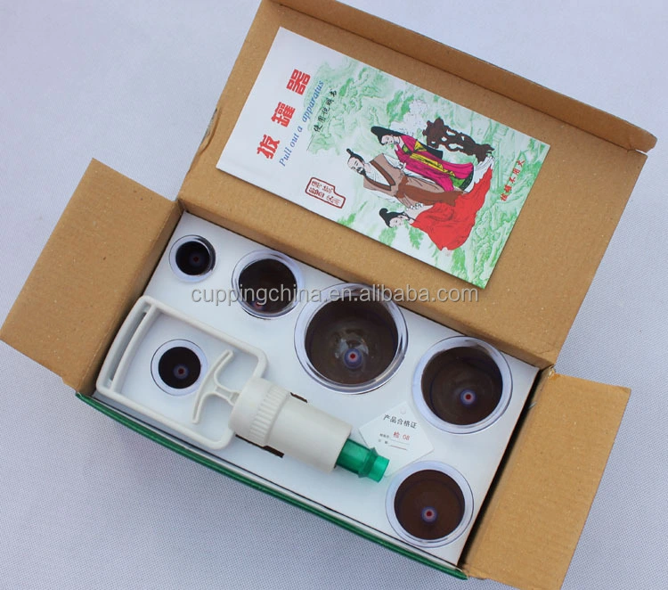 Hand Pump Vacuum Cupping Therapy Magnetic Suction Cupping Set