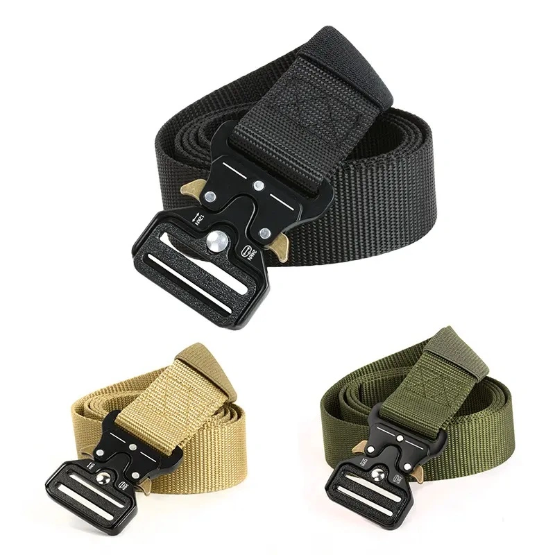 Outdoor Portable Belt Custom Waist Buckle Canvas Tool Nylon Camouflage Tactical Belts