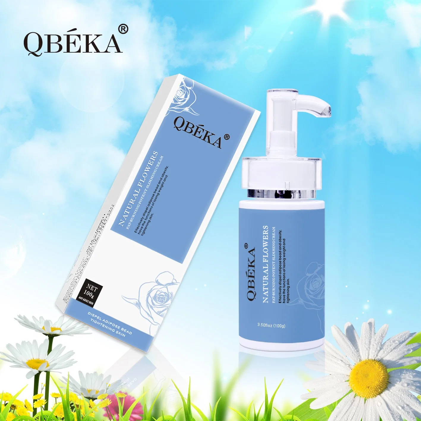 Cosmetic New Arrival Best Qbeka Fat Burning Potent Slimming Cream