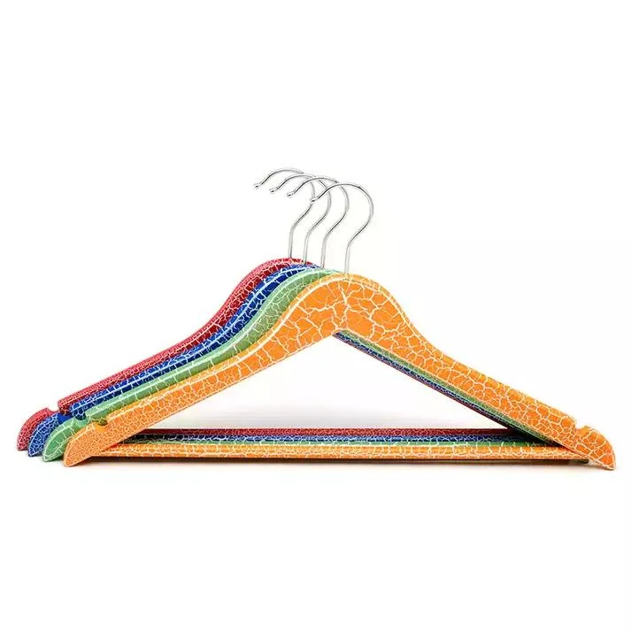 Natural Display Wooden Top/Bottom Clothes Hangers with Non-Slip Shoulder for Suit/Shirt/Coat