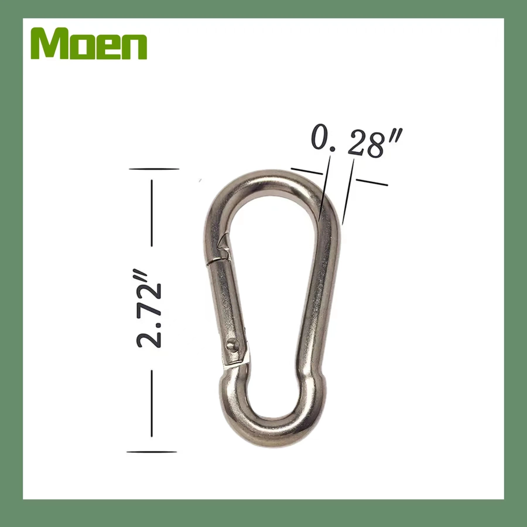 High quality/High cost performance  DIN5299 Carabiner Zinc Plated Spring Snap Hook Factory Wholesale/Supplier