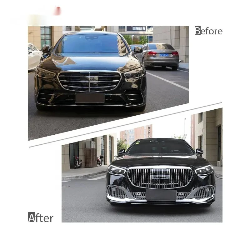 W221 Upgrade to W223 Body Kit for Benz W221 S-Class to W223 Maybach Car Bumpers Engine Hood Fender Lights Car Mirror Trunk Lid