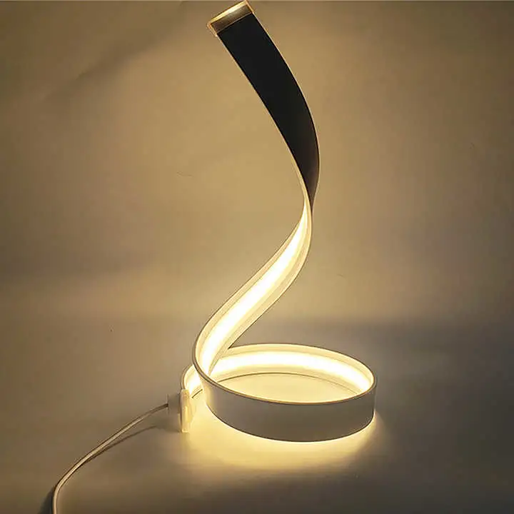 USB قابل للشحن شحن مرن ضوء قراءة الكتاب مصباح طاولة قابل لإعادة الشحن إضاءة مصباح مكتب LED باللمس قابلة للإضاءة