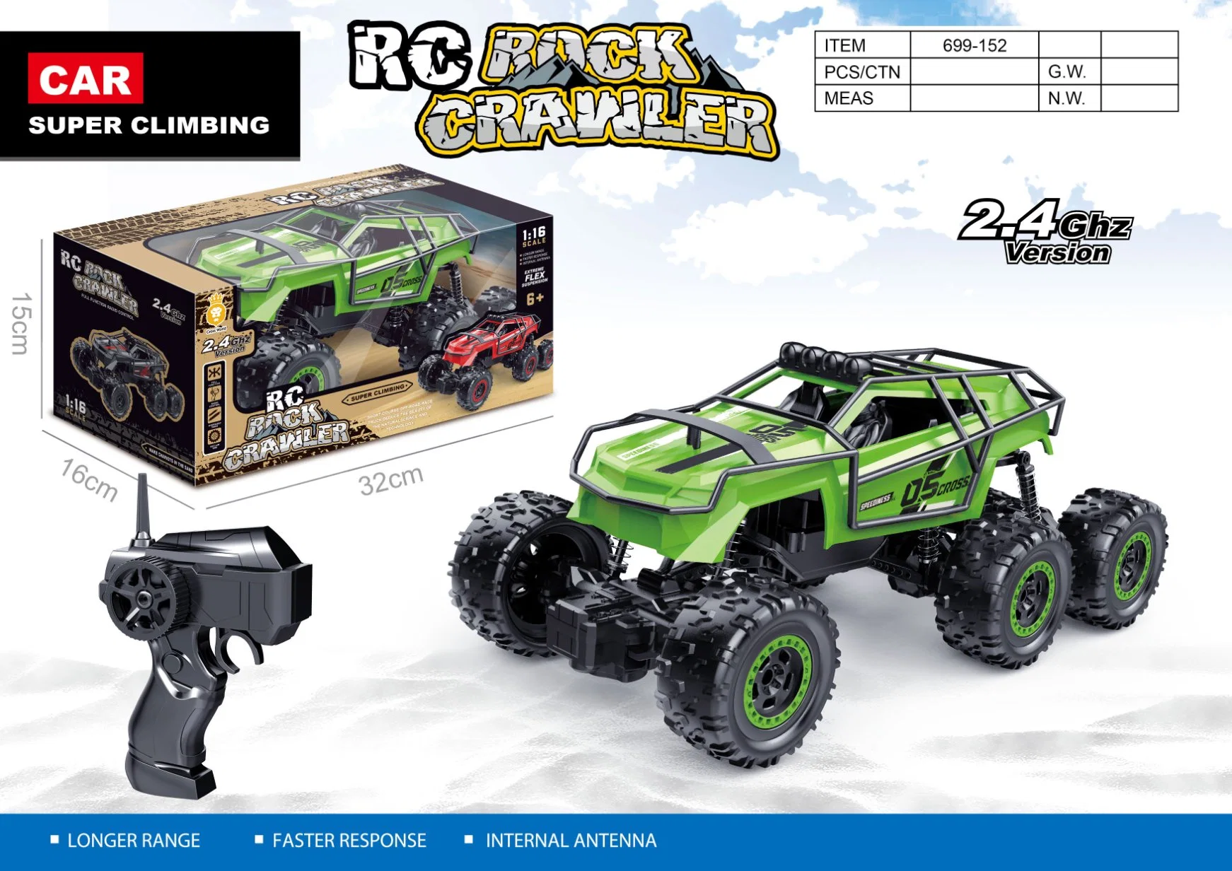 2023 Remote Control Cars 1: 16 off Road Monster RC Truck Toy for Children Adult All Terrain Children Toy