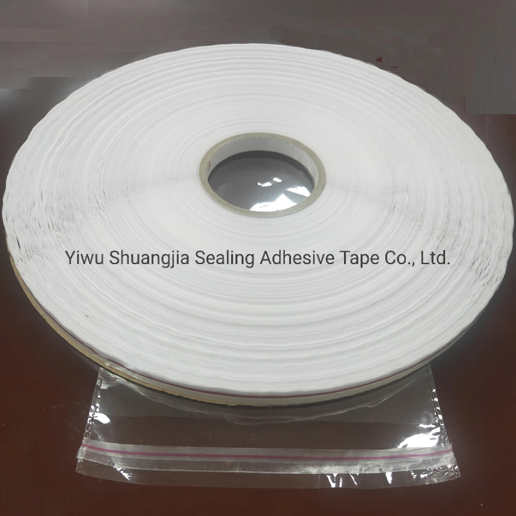 Printed Red Line Tape, Resealable Tape, Self Adhesive Tape, PE Packing Bag Sealing Tape for OPP Bag (13mm)