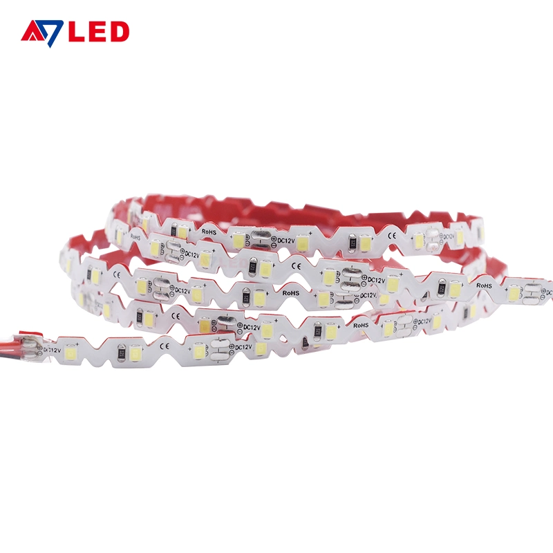 Um 360 Grad faltbare DC12V S Form biegsfähige Zig Zack LED Streifen 72LEDs/M 7,2W 2835 LED-Streifen-Licht für Sign Channel Brief