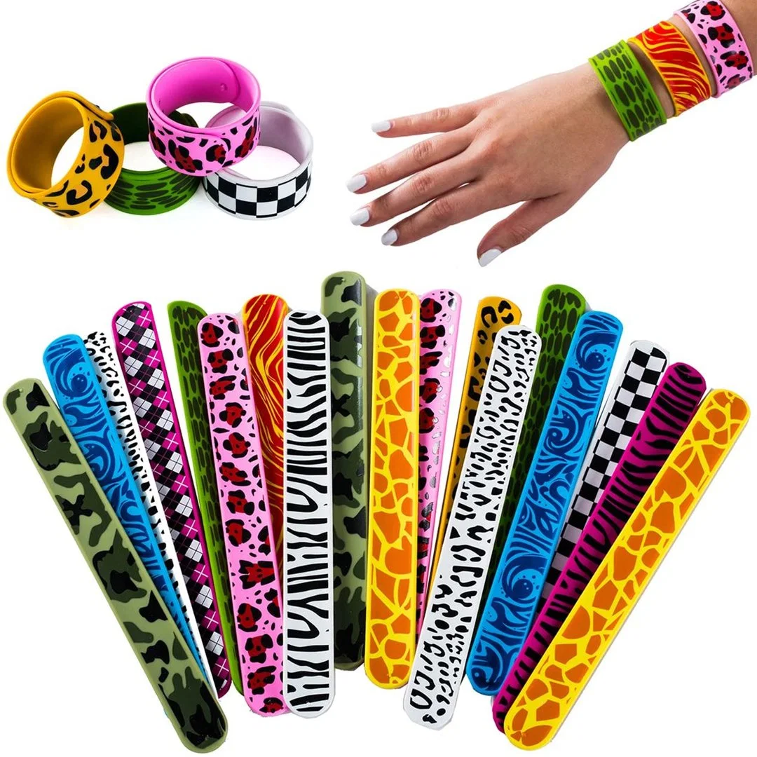 Custom Promotion Gifts Printing Silicone Slap Bracelets