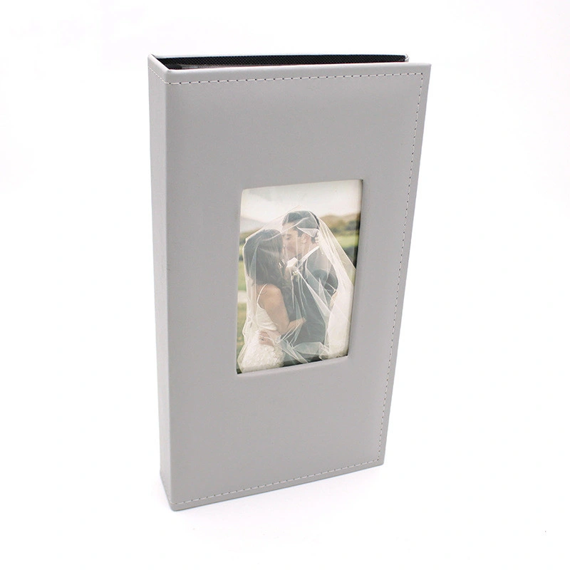 PU Leather 6 Inch Photo Album 300 Centerfold Type Single Double Window Photo Book Wholesale/Supplier