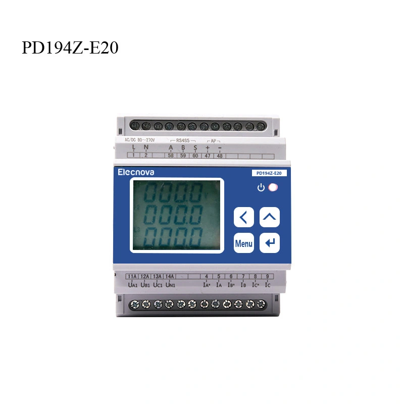 Pd194z-E20 RS485 Digital AC Watt Hour Meter Smart Energy Meter, Smart Building DIN Rail Installation RS485 Pqa Electric Utilities Meter