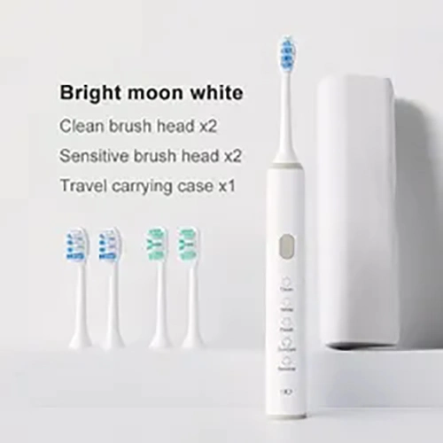 USB Intelligent Vibration 38, 000 Times Per Minute Sonic Electric Toothbrush with 2 Replaceable Brush Heads