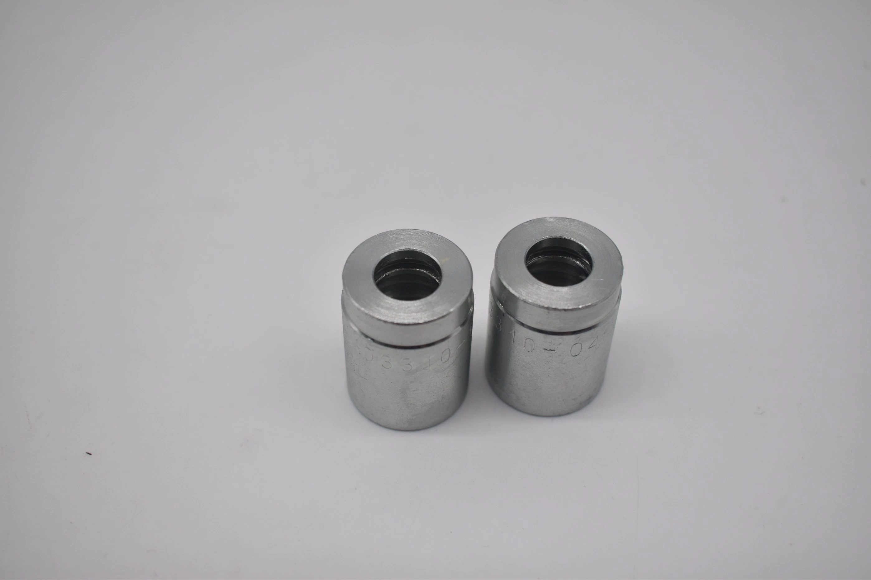 Carbon Steel Zinc Plating 03310 Crimping Hydraulic Ferrule Hose Ferrule Fittings