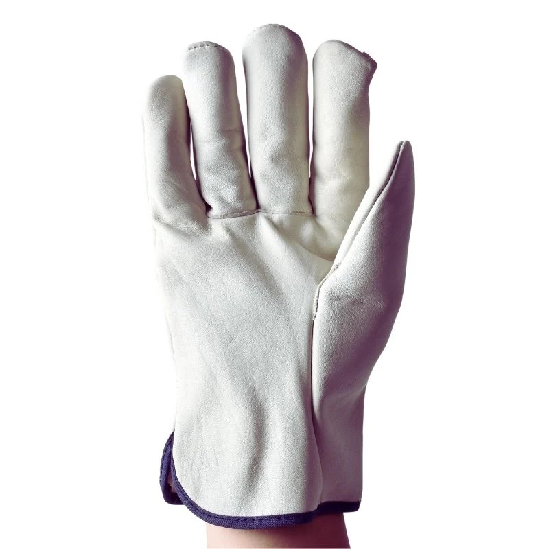 Full Leather Ground Glove Performance Work Gloves for Driving & Gardening