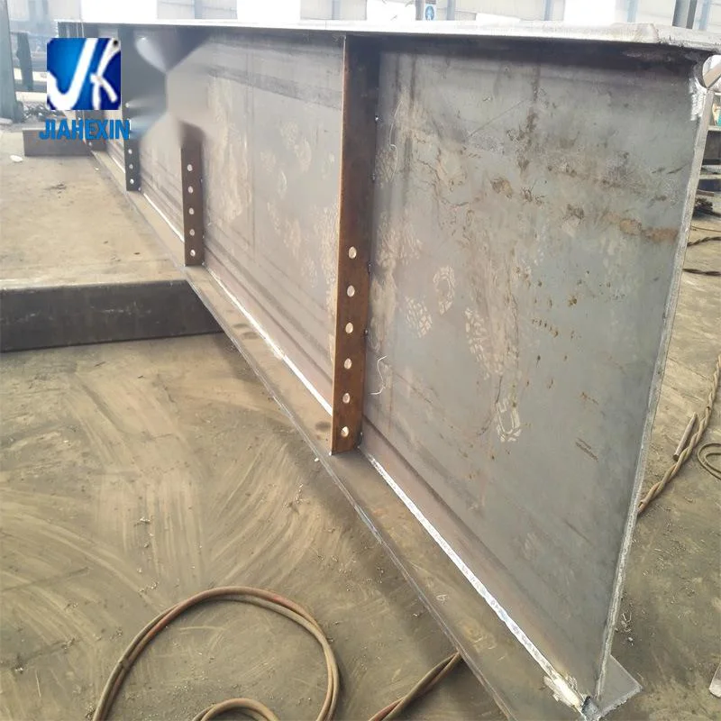 A992 A572 Q345 Structural Steel Beam Fabrication Welded Hot Dipped Galvanized Steel Plate Girder for Steel Structure Bridge