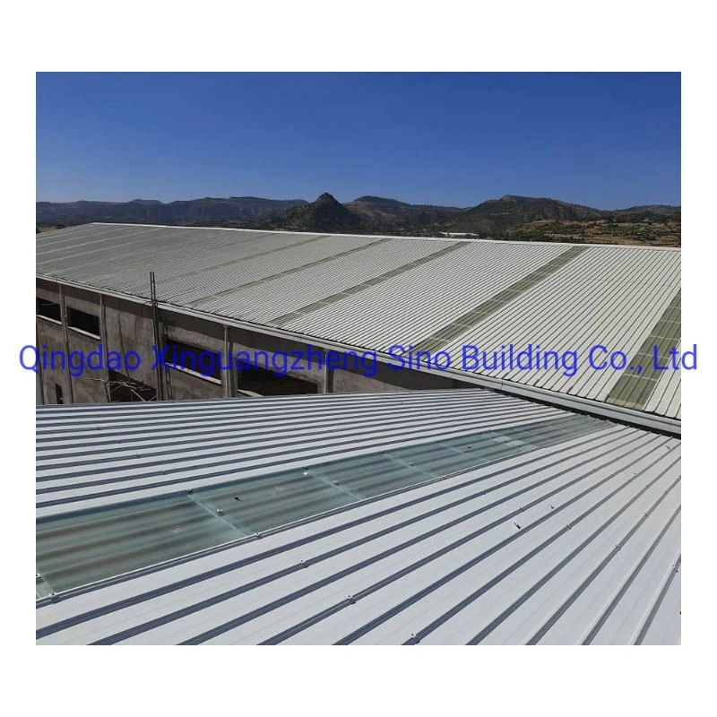 Juice Factory Metal Frame Steel Roof Structure with Cladding System