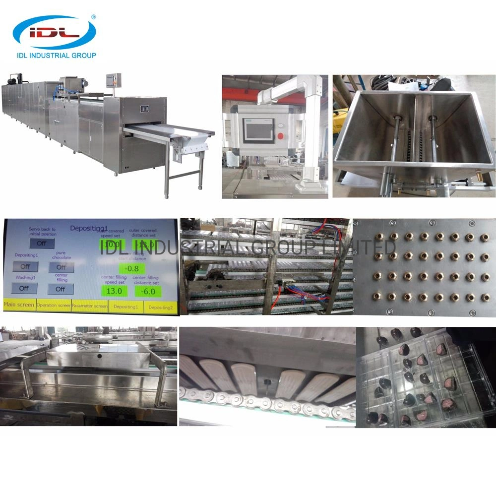 Full Automatic Chocolate Moulding Line for Making Chocolate Bars, Chocolate Tablets