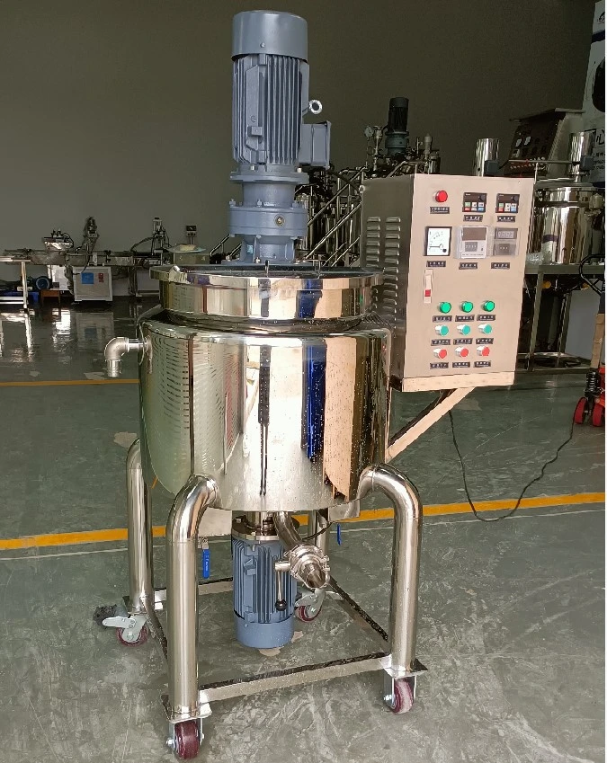 High quality/High cost performance  Makeup Vacuum Emulsifying Electrical Heating Type Make Machine